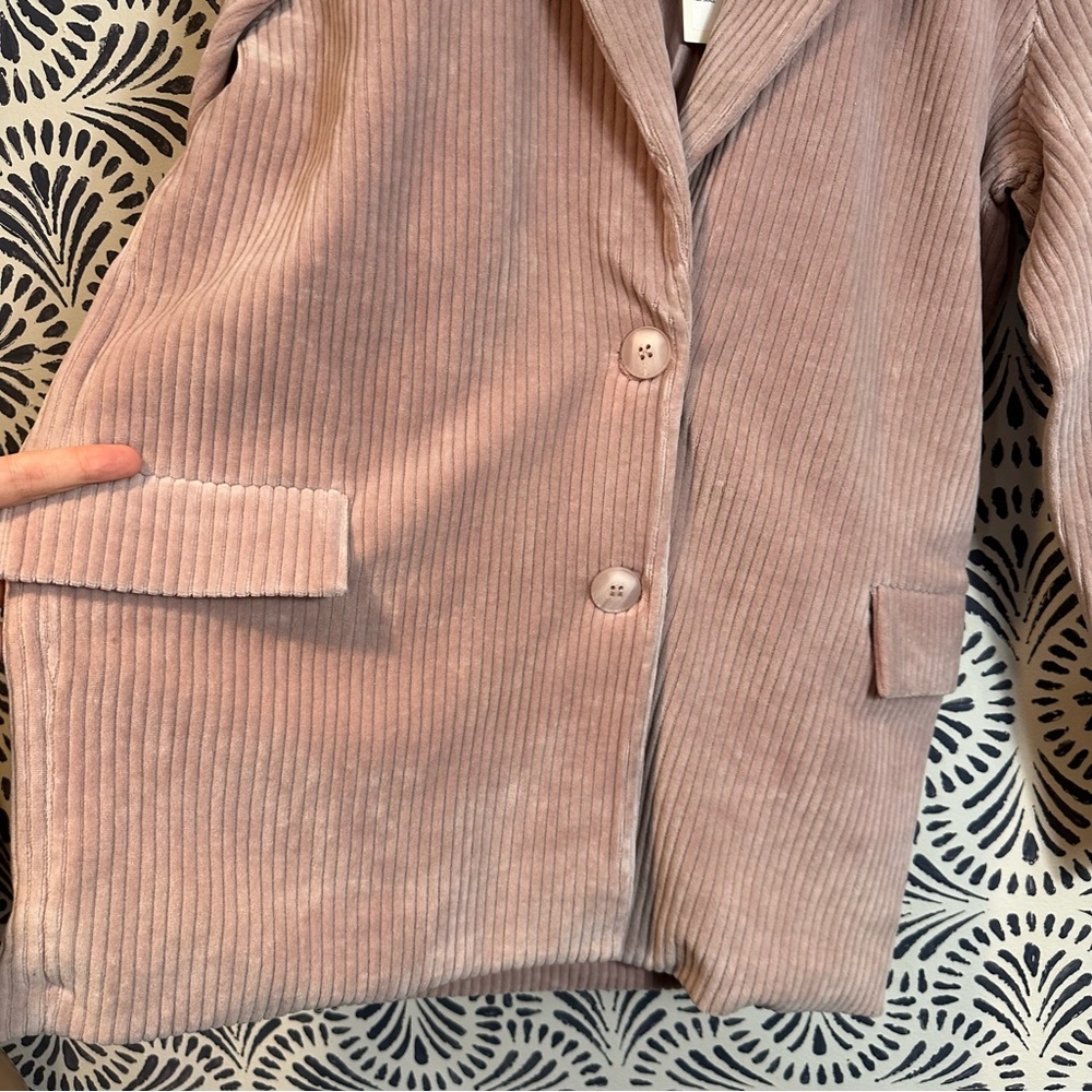 Anthropologie Sparkz Copenhagen Grey Rose Silva Blazer IRREGULAR See Description - Picture 4 of 12